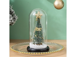 Cúpula de cristal con luces para decorar el árbol de Navidad