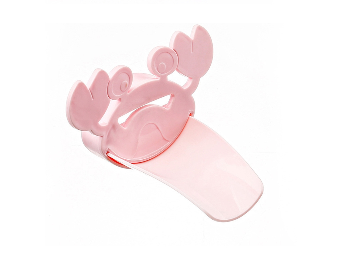 Extensión De Grifo Infantil Con Diseño De Cangrejo De Dibujos Animados, Accesorio Rosa Para Lavarse Las Manos