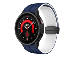 Correa de silicona bicolor para Samsung Galaxy Watch 6 / 6 Classic con cierre magnético plegable.