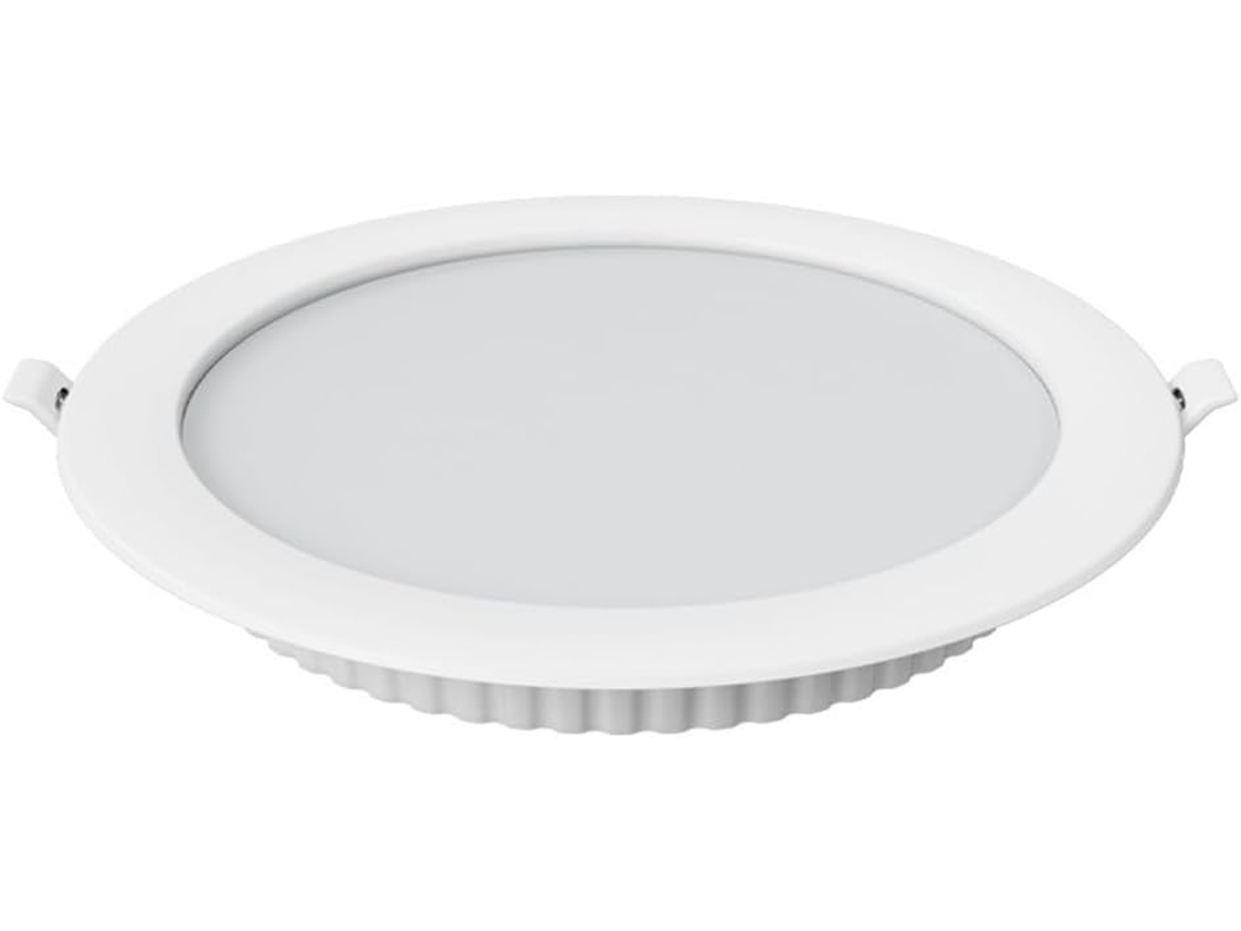 Juego de 6 luces LED empotrables de techo de 20 cm y 20 vatios, con diseño ultrafino. Gokoco
