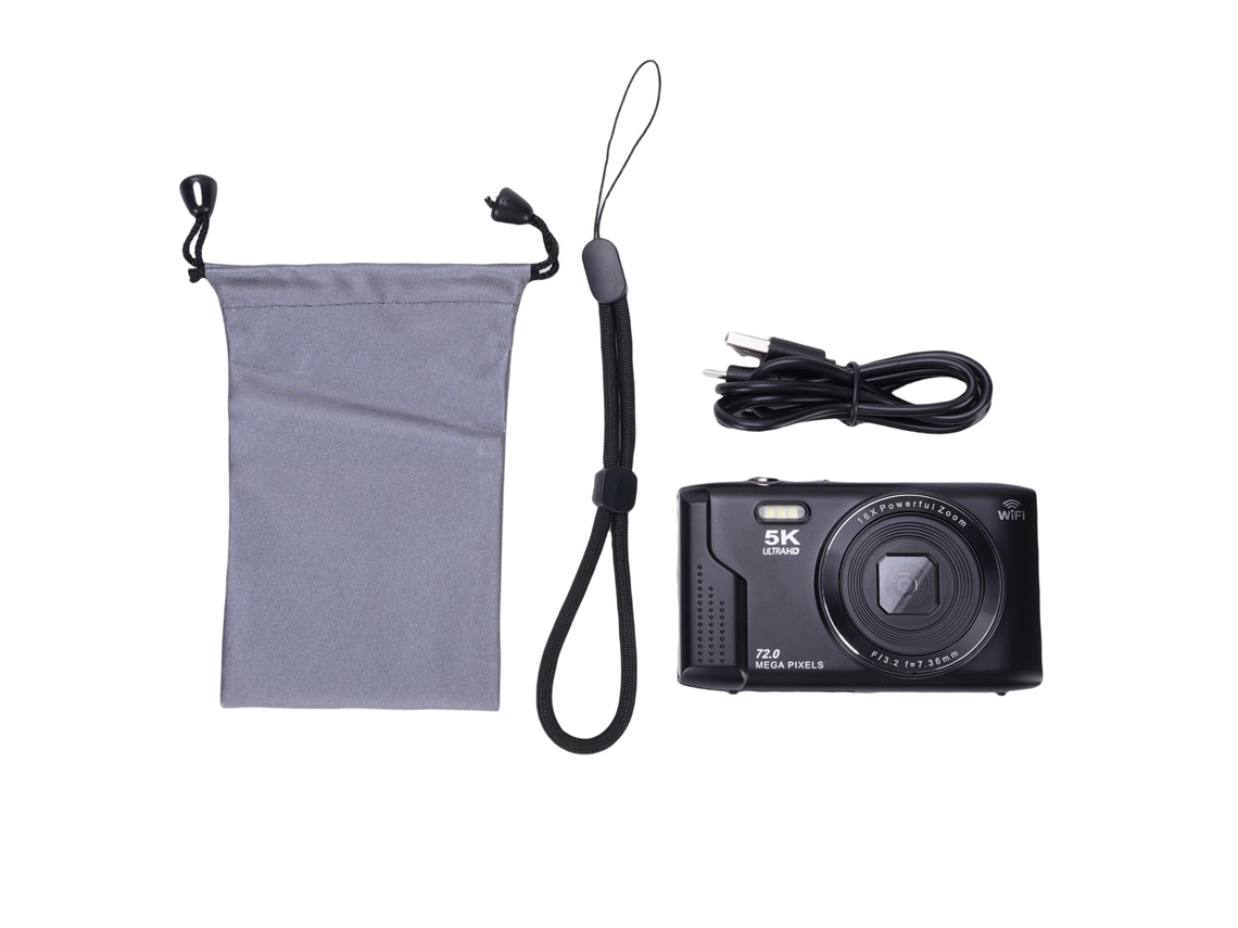 Câmera Digital Retro 72mp 5k Uhd Para Fotografia E Vlog De Viagens