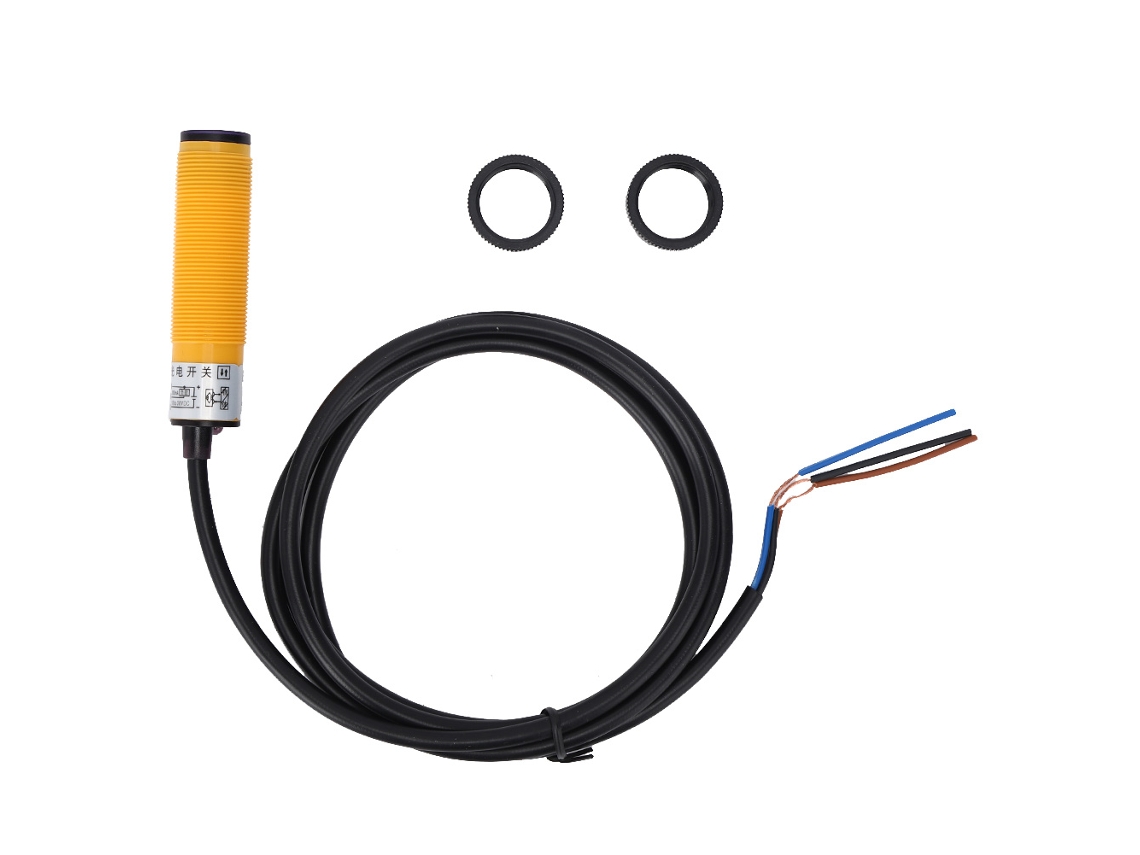 Sensor Fotoeléctrico De Proximidad Difusa Npn E3f Ds10c4, 10 Cm, Cc 10-30 V, 3 Cables