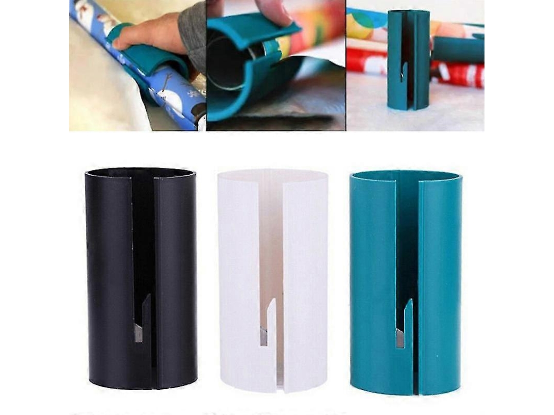Juego de 3 cortadores de papel de regalo navideños, mini cortador de papel Rosewell