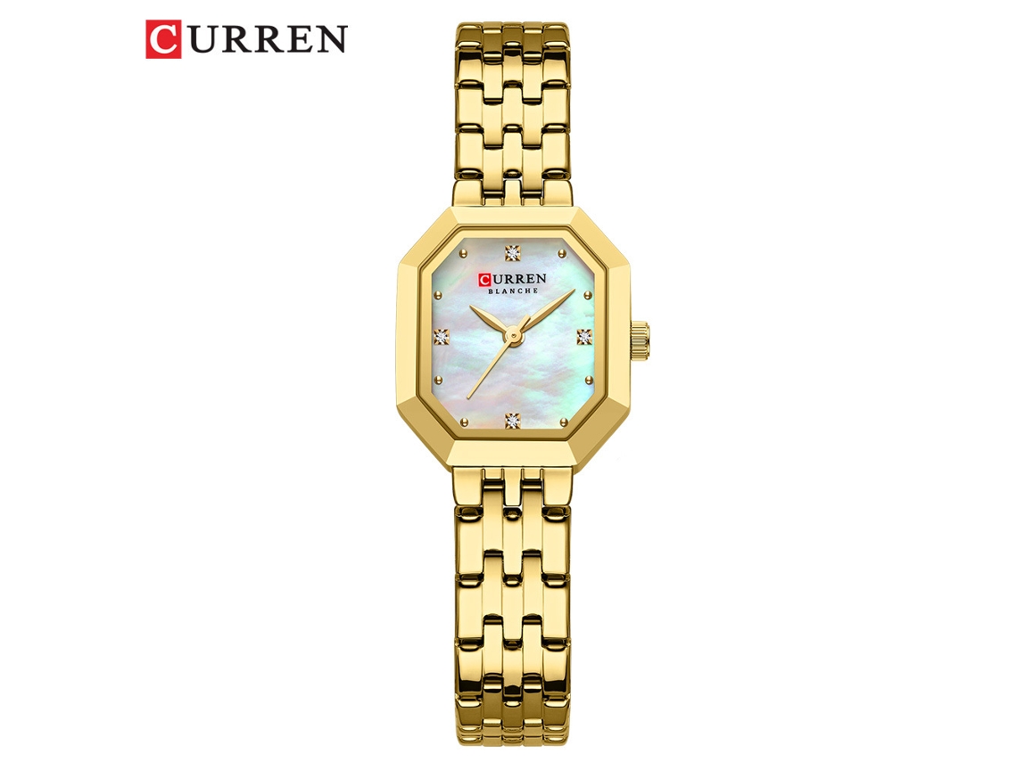 Elegante Reloj De Mujer Con Esfera De Nácar, Sofisticado Y Colorido.