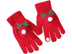 Luvas De Boneco De Neve De Natal, Renas Vermelhas