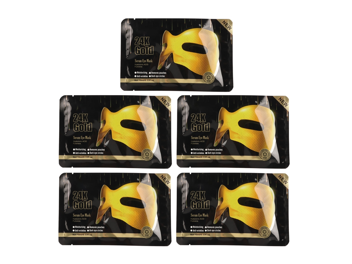 8pcs Parches De Ojo De Miel 24k Oro Para Eliminar Ojeras, Líneas Finas Y Ojos Hinchados