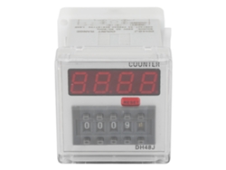 Relé Contador Digital Led Dh48j 220 Vca 1-999900 8 Pines Pantalla Precisa Abs Resistente A Impactos