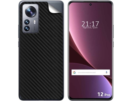 Carcasa para Xiaomi 12 Pro 5G TUMUNDOSMARTPHONE Vinilo Textura Carbono Multicolor