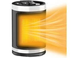 Calefactor Eléctrico De Sobremesa De 1500 W Con 3 Velocidades Y Protección Anticaída, Funcionamiento Silencioso.