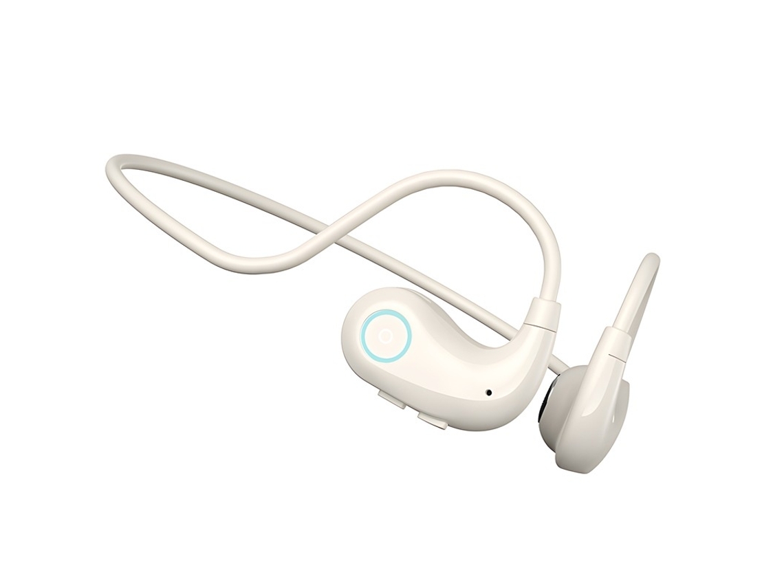 Auriculares abiertos, con graves potentes, compatibles con Bluetooth de Apple, color blanco.