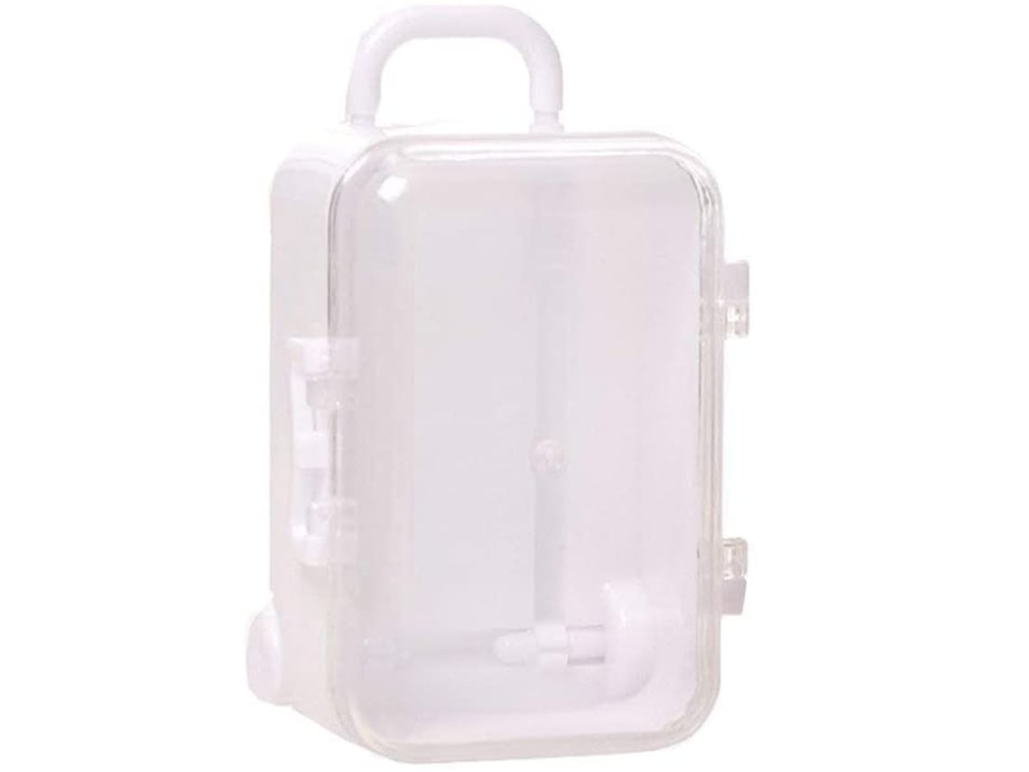 Viaje Forma Maleta Blanco (11.4x9.65x2.6cm) Kofihety
