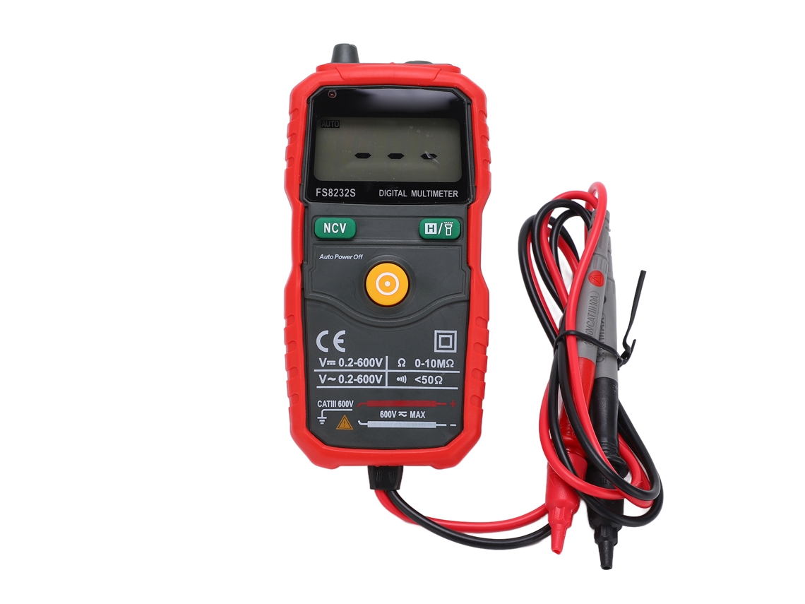 Multímetro Digital Fs8232s, Resistente Al Fuego, De Alta Precisión, Voltímetro Duradero Para Electricistas, Herramienta Industrial.