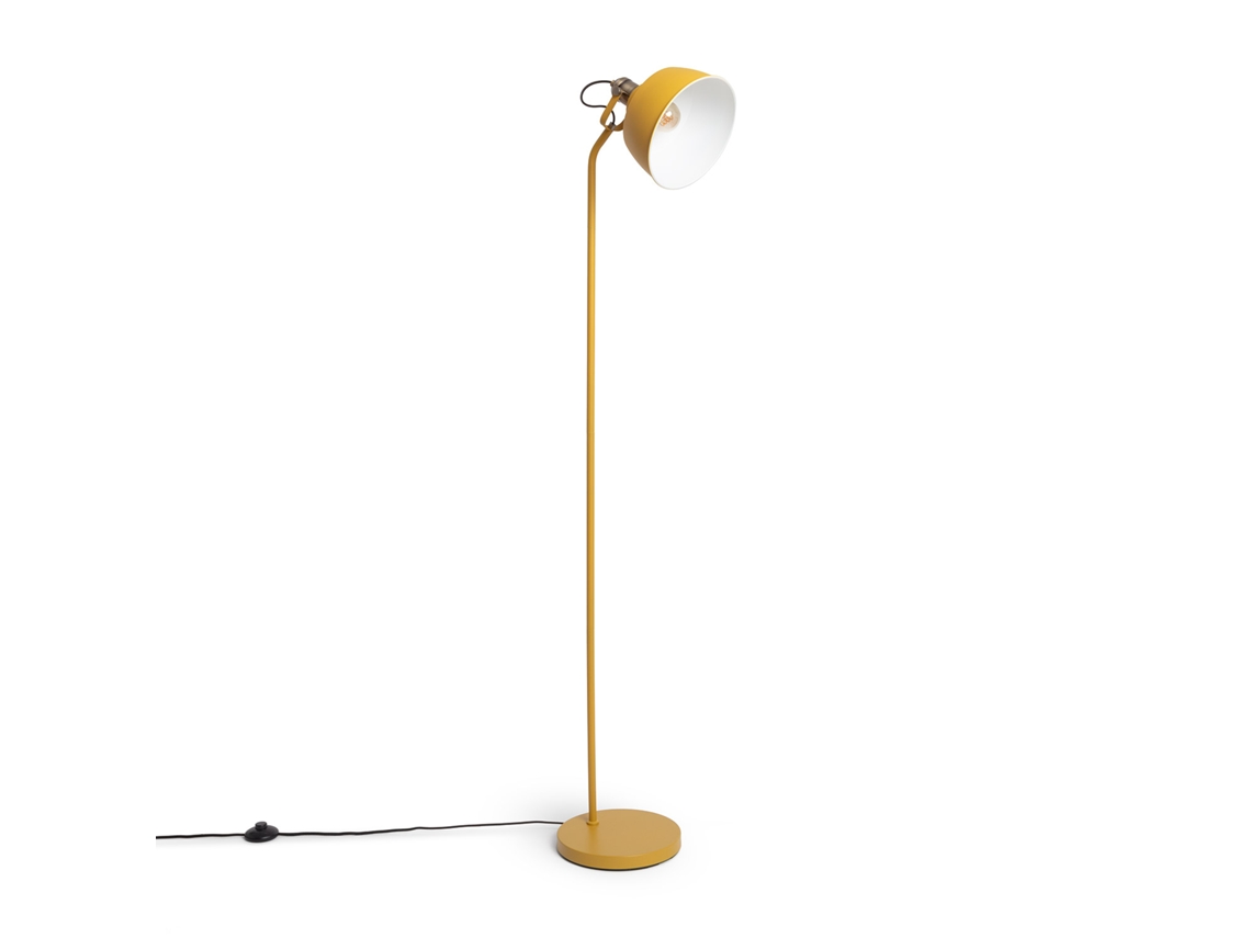 Lámpara de pie Luise de metal amarillo Ledkia