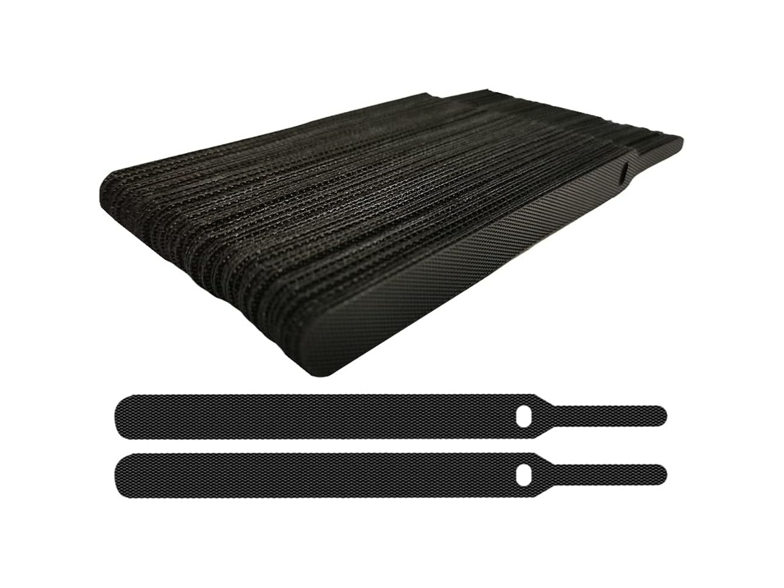 Organizador de cables para oficina en casa, bridas reutilizables con adhesivos de nailon de primera calidad, correas ajustables para cables de carga