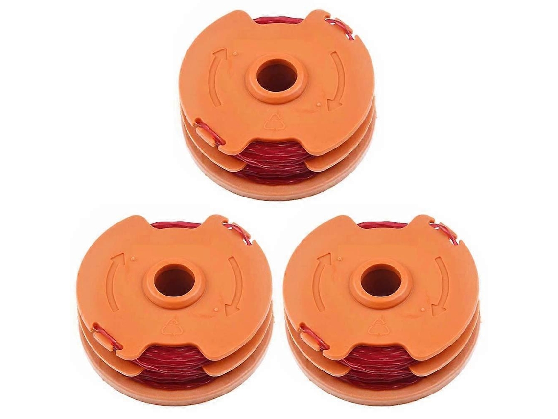 3 Carretes De Hilo Para Desbrozadora Worx Wa0007