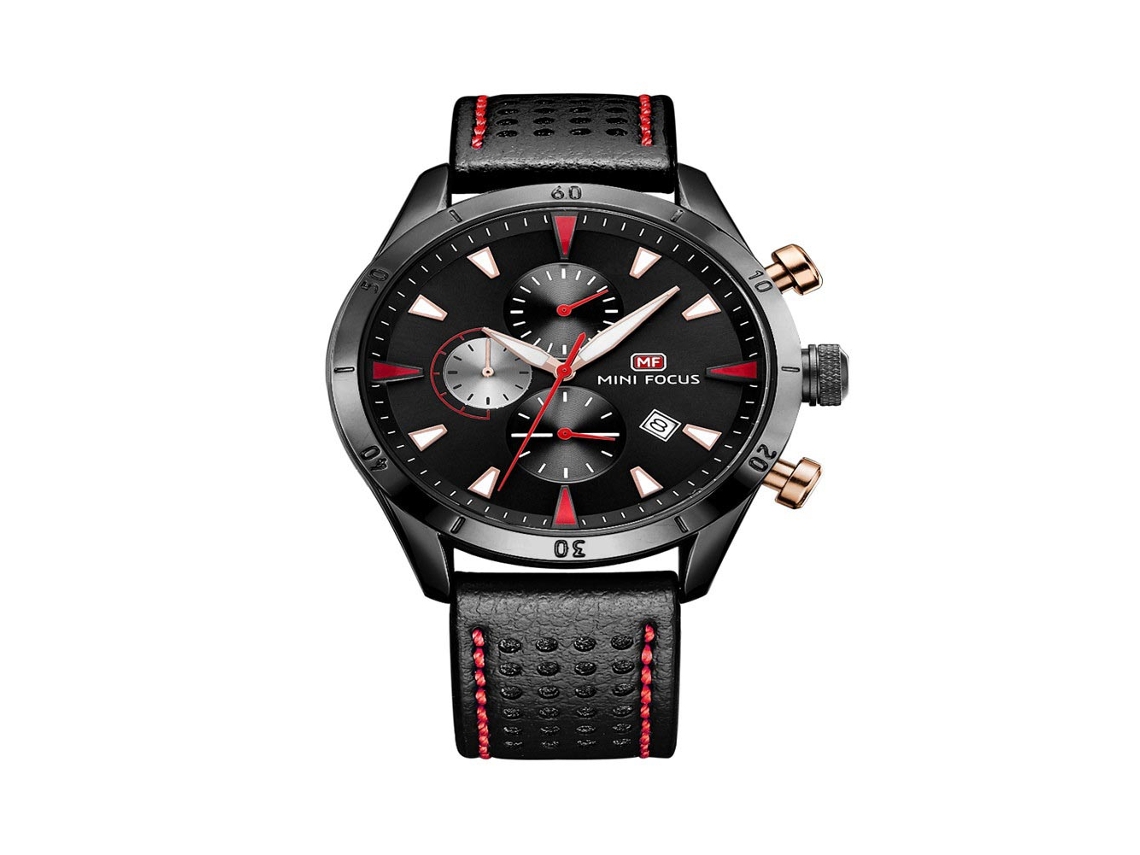 Reloj De Pulsera De Cuero Para Hombre, Estilo Elegante, Movimiento De Cuarzo Sencillo, Negro.