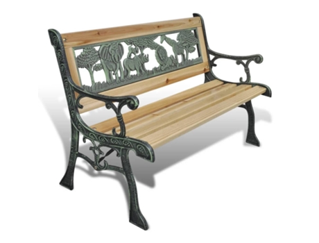 MAISON EXCLUSIVE Banco de jardín para niños de madera 84 cm