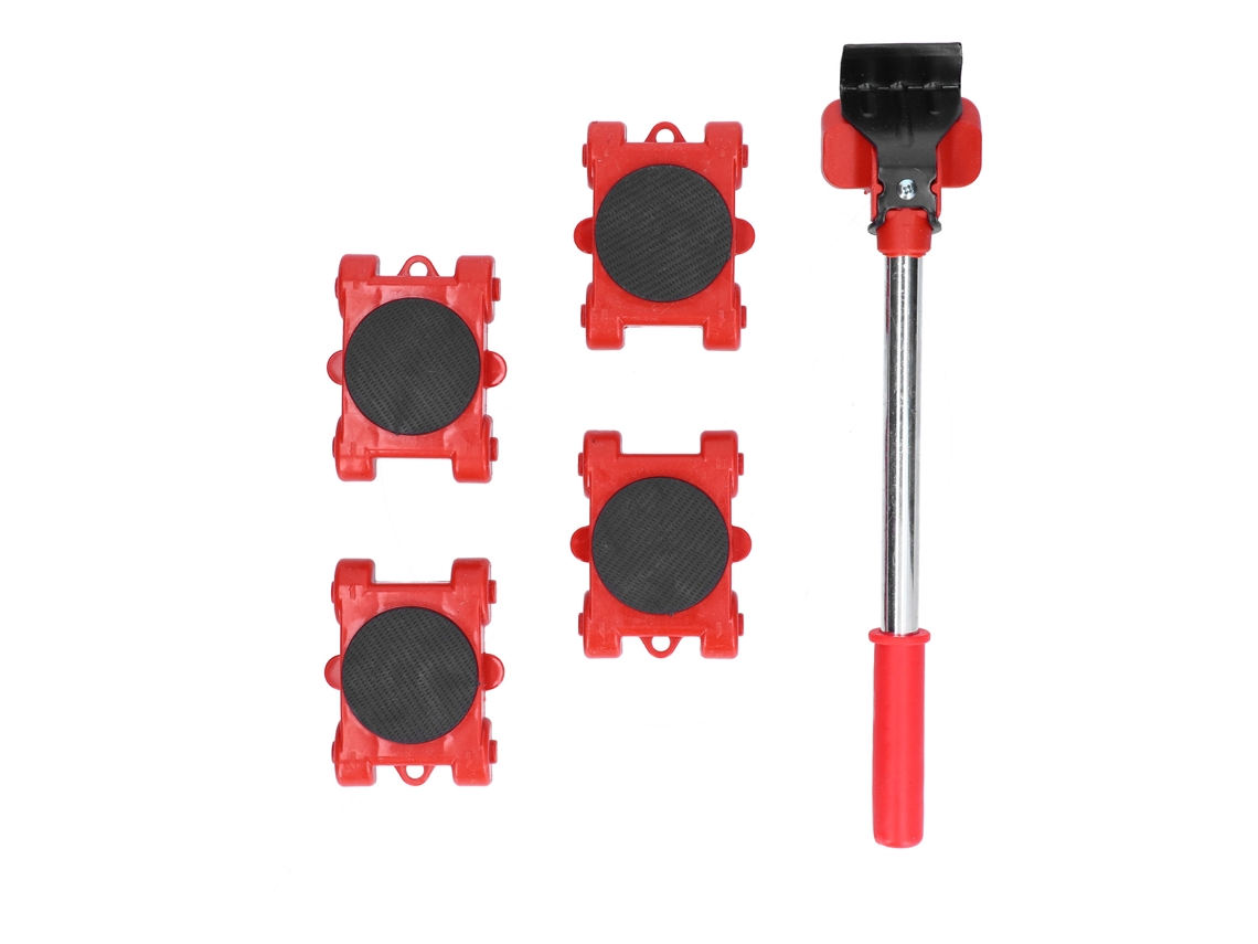 5pcs Elevador De Muebles Altura Ajustable Herramienta Multifuncional De Manipulación Resistente Para Mover Muebles Pesados