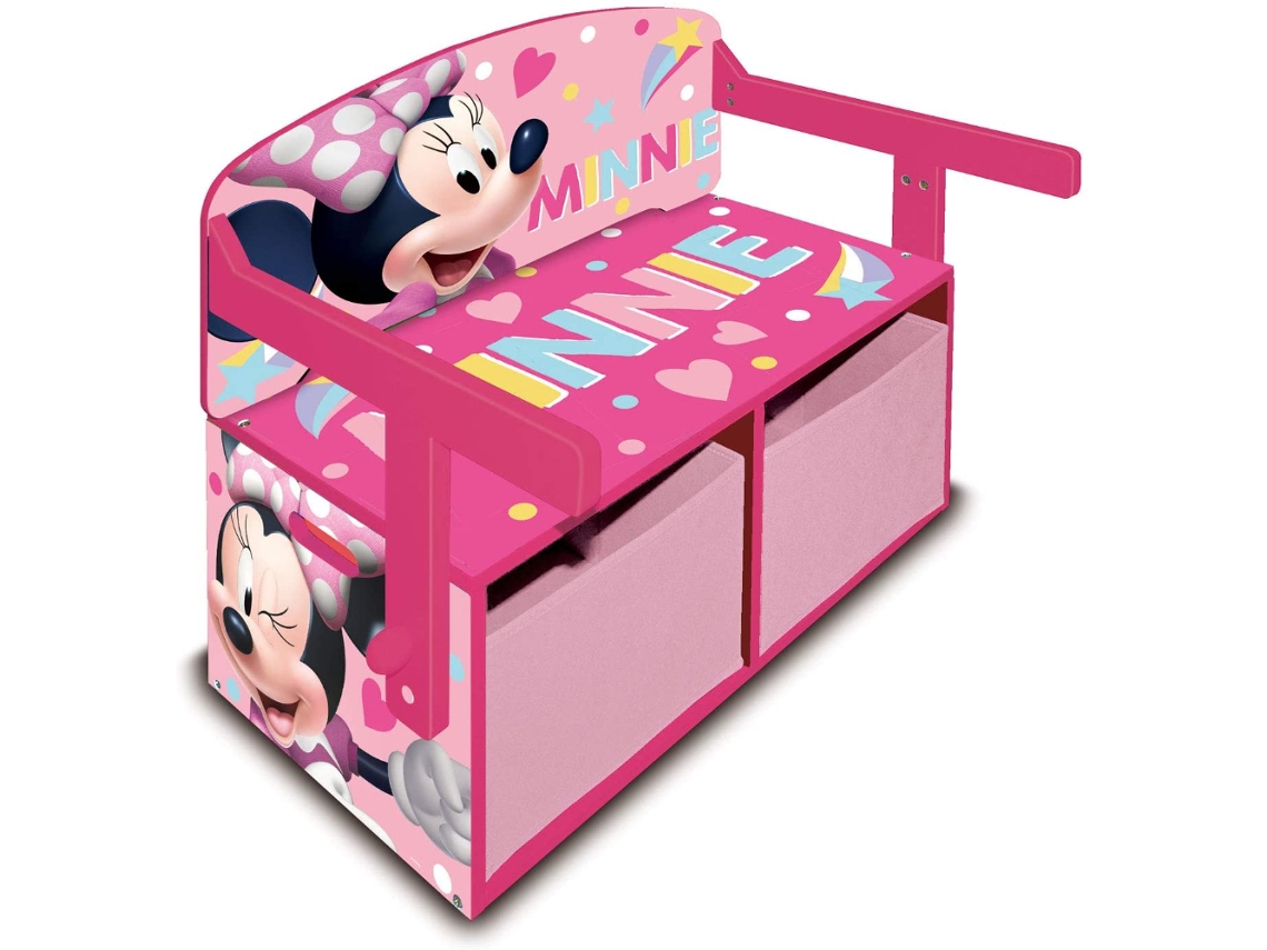 Banco Almacenaje Infantil MINNIE MOUSE 70203 (Rosa)