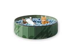 Caja De Pelotas Para Gatos 32 Pulgadas, Plegable Y Reforzada. Uso Interior Y Exterior, Para Más De 400 Pelotas (vendidas Aparte).