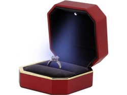Anillo De Luz Led Para Regalo De Joyería De Compromiso, Estilo De Lujo