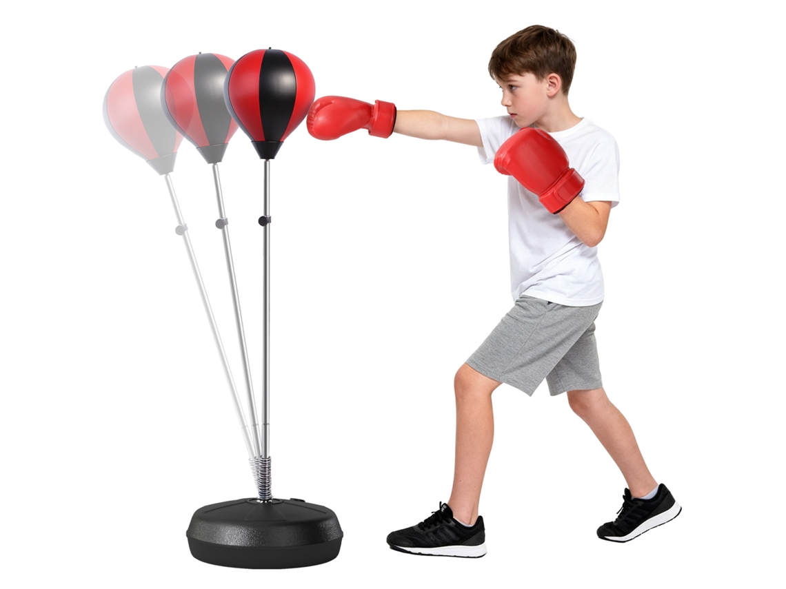 Set Boxeo 126-144cm Balón Guantes Bomba Saco Independiente