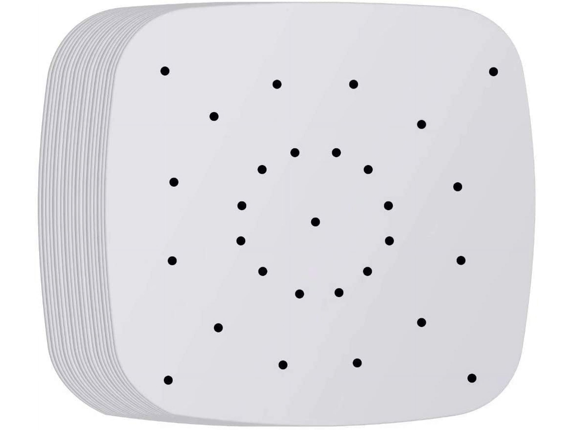 JILLIOPER Papel Antiadherente para Freidora de Aire 200uds 7,5 Pulgadas Cuadrado Compatible con Ninja, Gourmia, GoWISE, Cosori, Nuwave