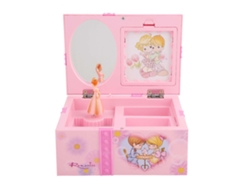 Caja De Música De Princesa Bailarina Rosa Con Compartimento Para Guardar Joyas Para Niños.