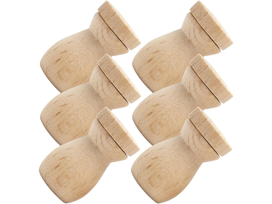 Conjunto De 6 Delicados Colgantes De Madera Con Forma De Frascos De Perfume, Piezas Difusoras Para Aceites...