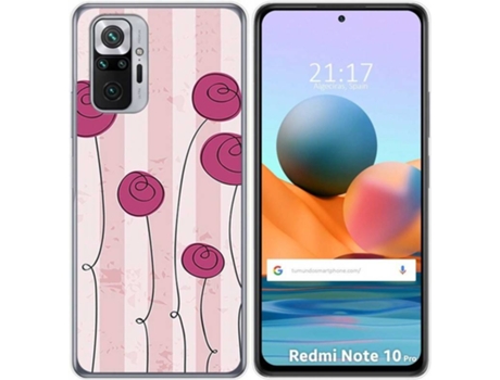 Carcasa Xiaomi Redmi Note 10 Pro TUMUNDOSMARTPHONE Flores Vintage Multicolor