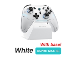 Mando G5 Pro Max SE, modo triple, inalámbrico, joystick Hall, gatillo para Switch/PC/Steam, FPS, blanco. Aeuzwr