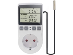 Termostato, Alimentado Por 230 V, Cuenta Con Sensor De Temperatura Digital Integrado, Temporizador Y Función De Retardo. Es Adecuado Para Ap