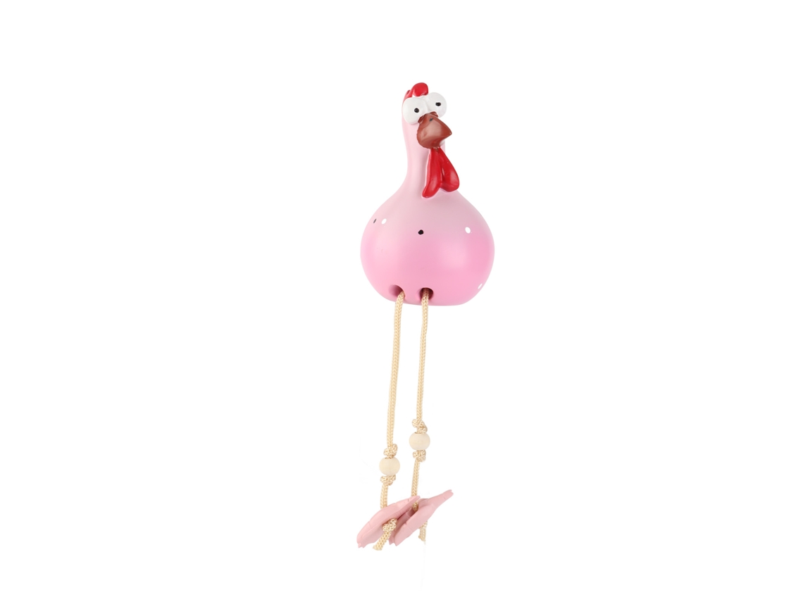 Figura de pollo de cerámica para decoración de jardín