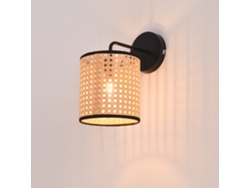 Lámpara de pared Southend moderna 1x E14 40 W metal-plástico 25 x Ø 16 cm - Negro y Beige LUX.PRO
