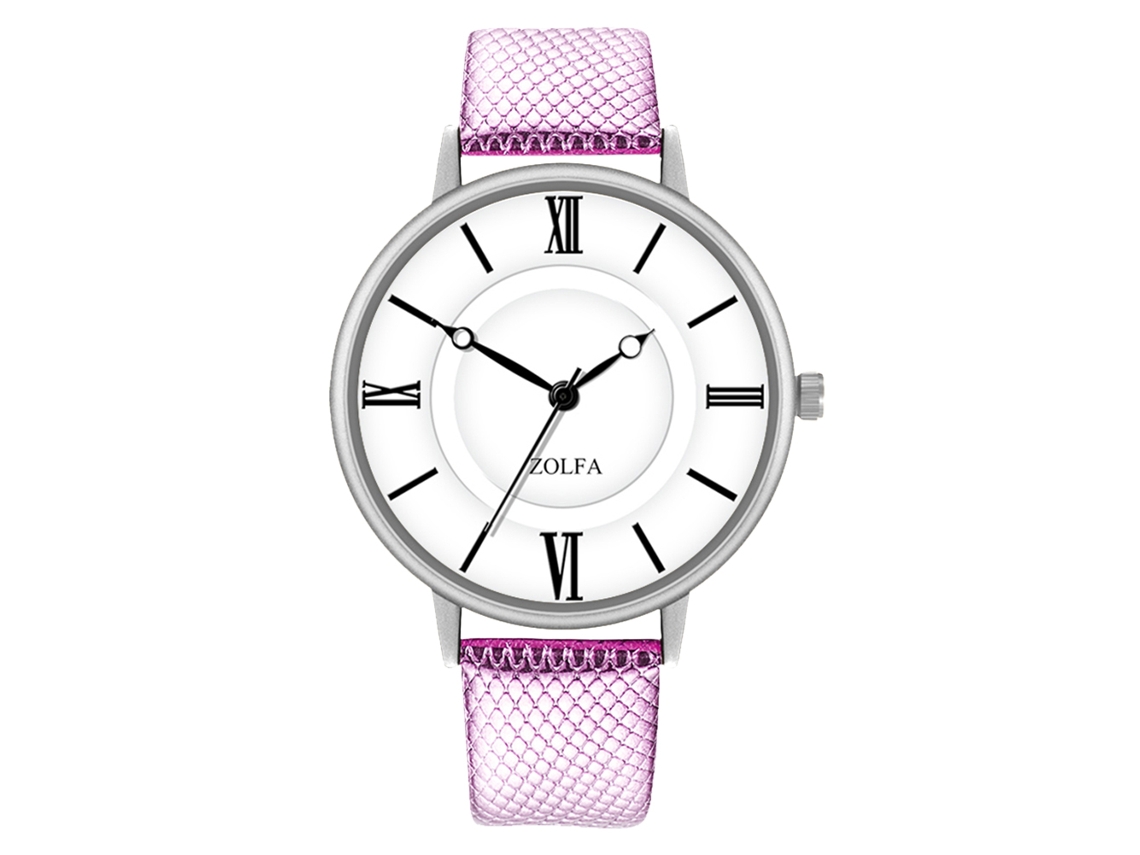 Reloj De Pulsera Unisex De Moda Informal De Cuarzo Analógico Morado Para Uso Diario. Regalo Ideal.