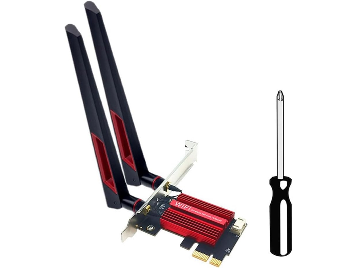 Adaptador De Red Cableada Wifi Be200 Pro Pcie 7 + Antena De 10 Db, Tarjeta Bt5 De 4 Bandas, 4g/5g/6 Ghz, Win11