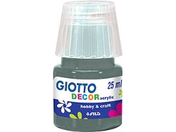 Pintura para Carteles Líquido GIOTTO Decor Acrílico Gris Oscuro (25ml)