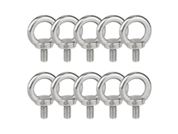 Tuercas De Ojo M8 Tornillos De Ojo Externos Acero Inoxidable 304 10 Piezas Tornillos De Ojo Redondo