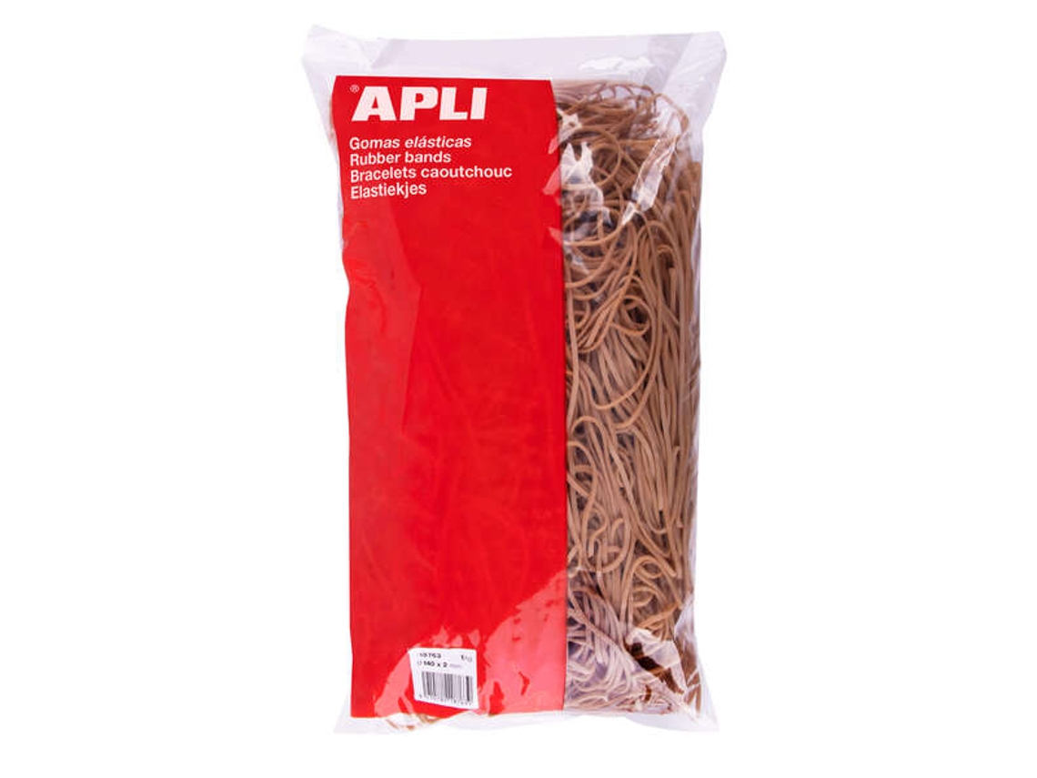 Bandas Elásticas Apli Ø 140 X 2mm Contenido 1kg Gran Elasticidad Y Resistencia 70 Caucho Natural