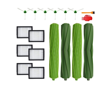 18 piezas de repuesto de cepillo principal de Cepillo Lateral de filtro Hepa para Irobot Roomba I7 E5 E6 I Series Robot repuestos de aspiradora