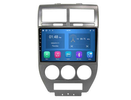 Autoradio 4GB RAM64GB ROM ROVERONE para Jeep Compass 1 MK 2006 - 2010 CarPlay Android Coche Radio Bluetooth Navegación