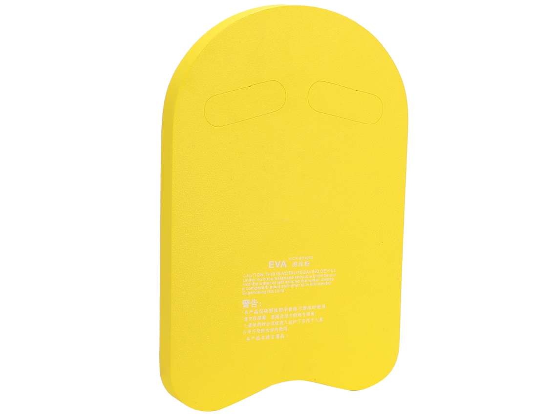 Tabla de natación ligera amarilla en forma de U de EVA para adultos y niños.