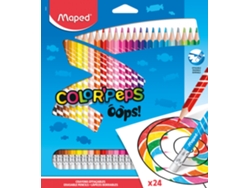 Caixa 24 Lápis Apagáveis Color Peps Ups Maped