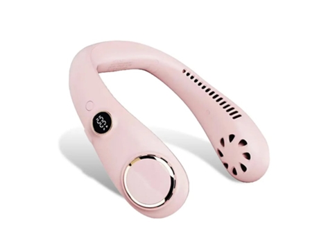 Ventilador Portátil Ajuste de 3 Velocidades Adecuado para Viajar Senderismo Interior Rosa TURMIN