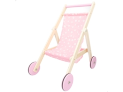 WOOMAX Carrito muñeca 36 cm madera