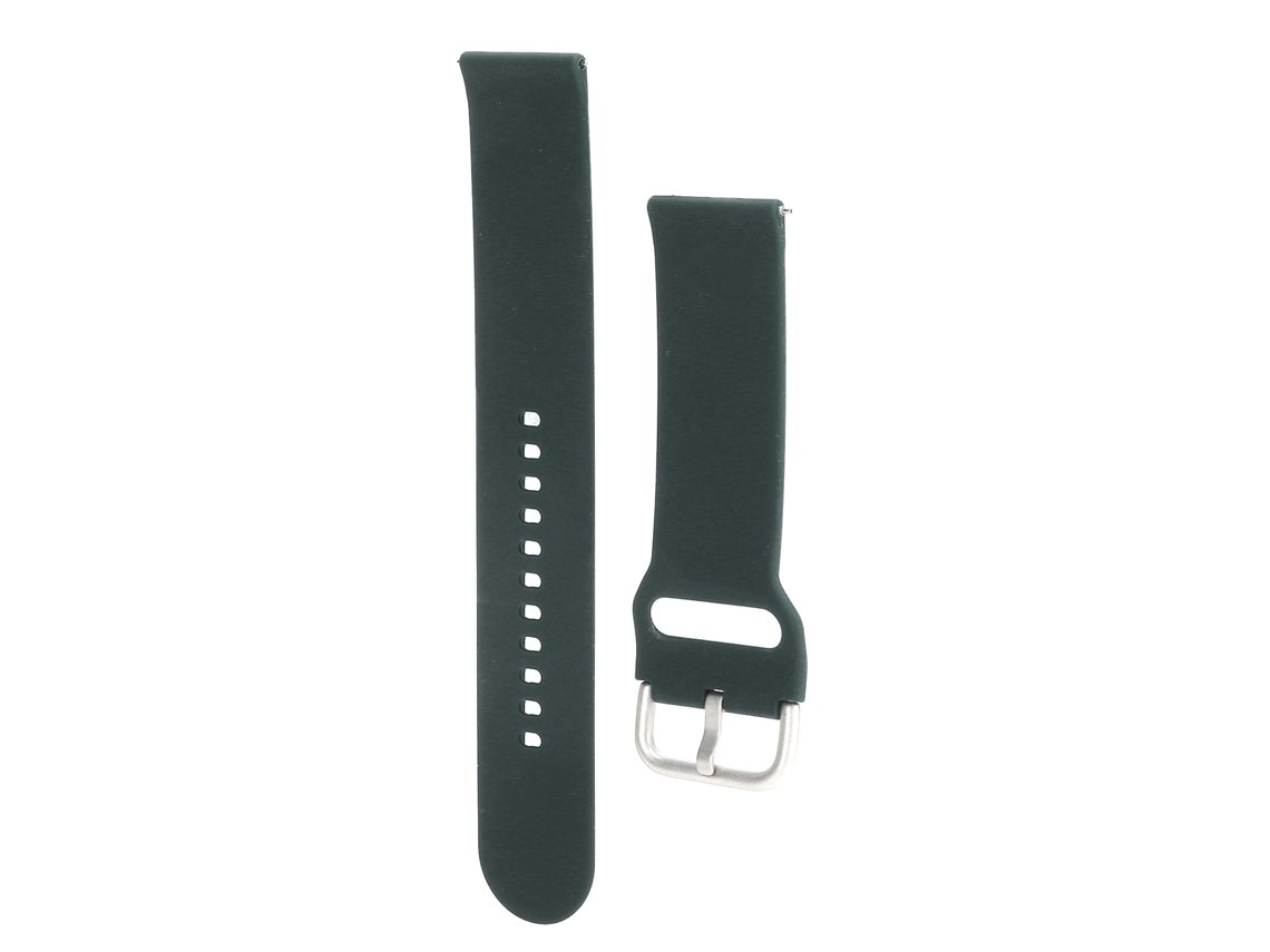 Correa de reloj (hebilla plateada, silicona suave)
