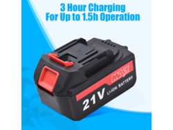 Soplador de hojas inalámbrico de 21 V a batería para el cuidado del césped con cargador rápido, 81,19 cfm, 83,5 km/h