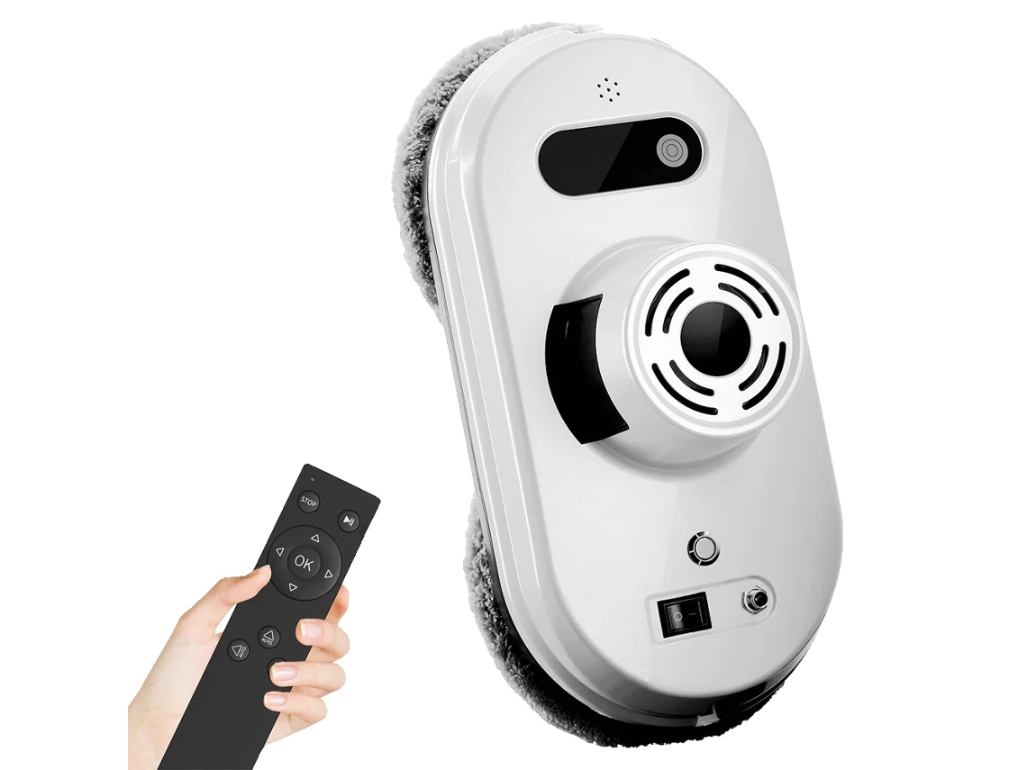 Robot limpiacristales, control remoto, tecnología de nebulización avanzada, 6000 Pa, UE, Sí