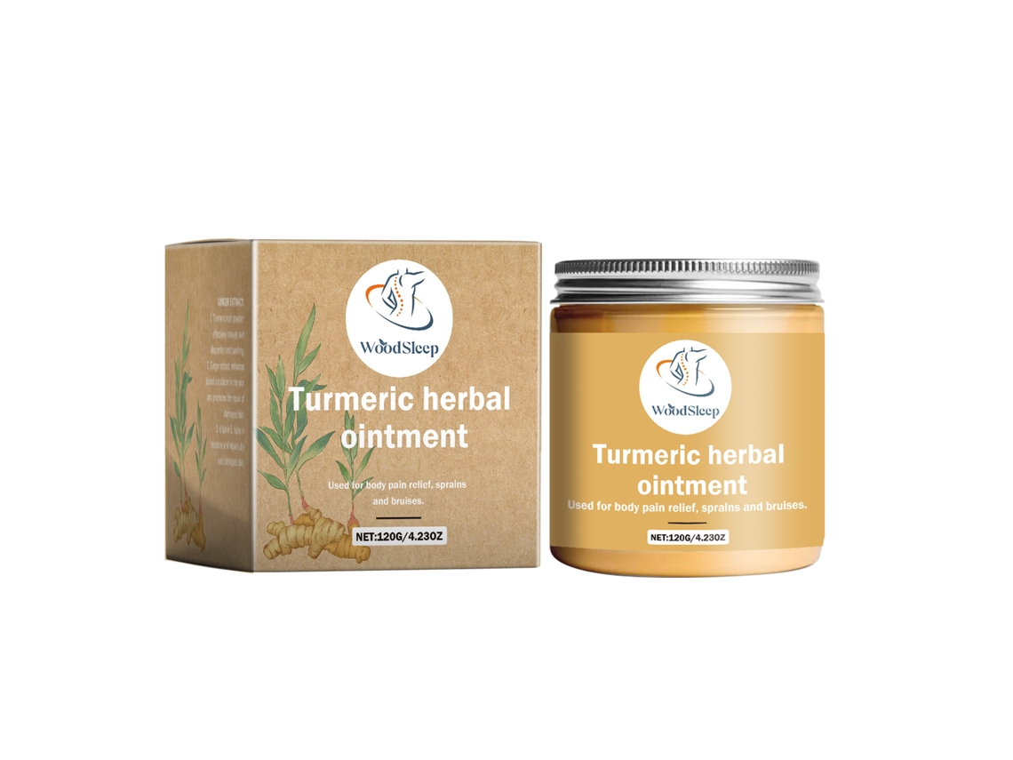 Ungüento calmante con cúrcuma para un alivio rápido.