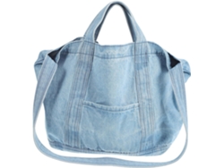 Bolso De Hombro De Mezclilla Retro Para Mujer Con Asa De Gran Capacidad.